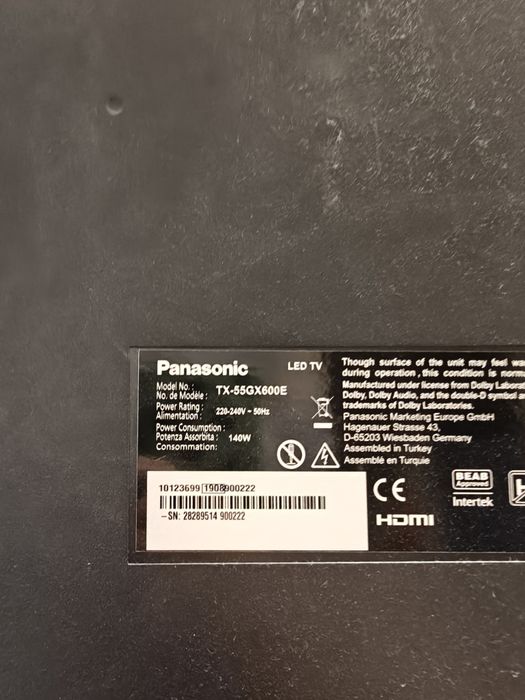Telewizor 55" cali Panasonic led tv