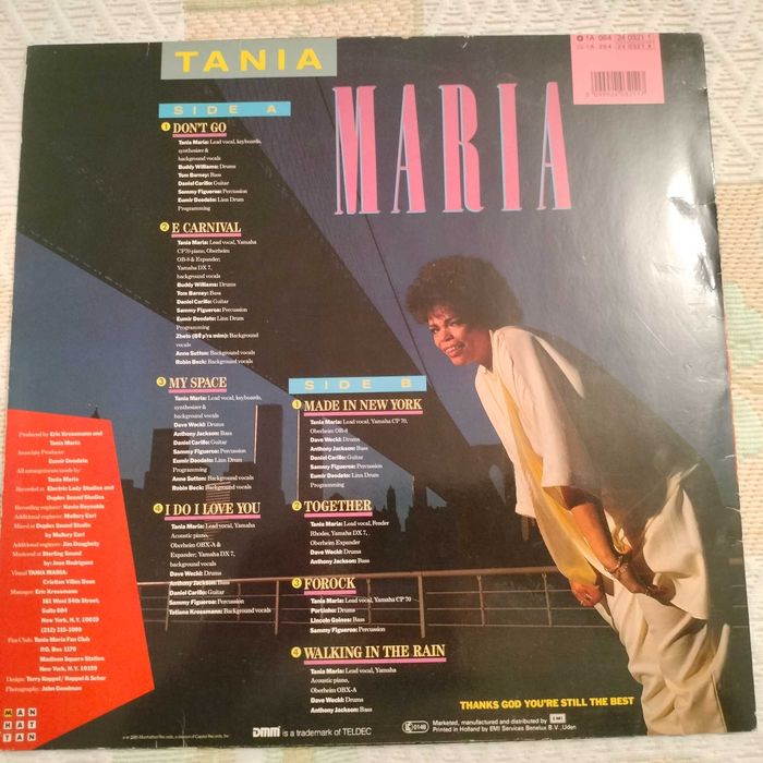 LP Vinil Tania Maria - Made in New York - Original Época 1985