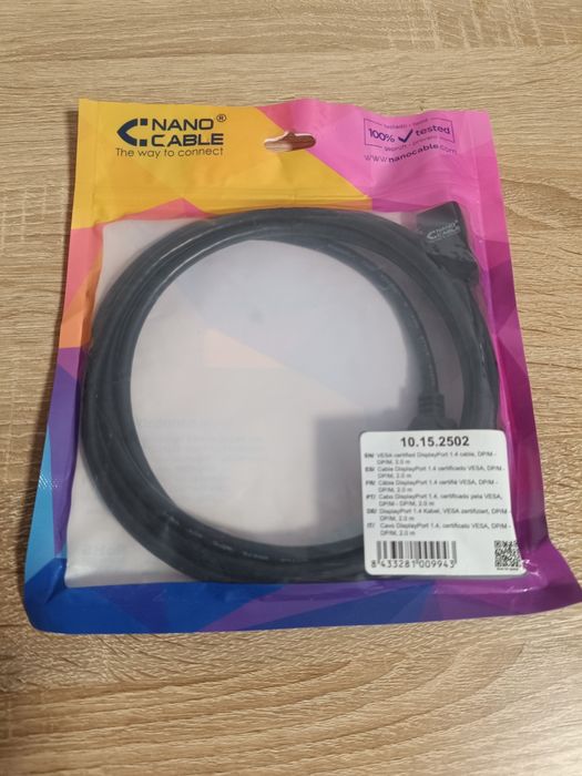Cabo Display Port 1.4