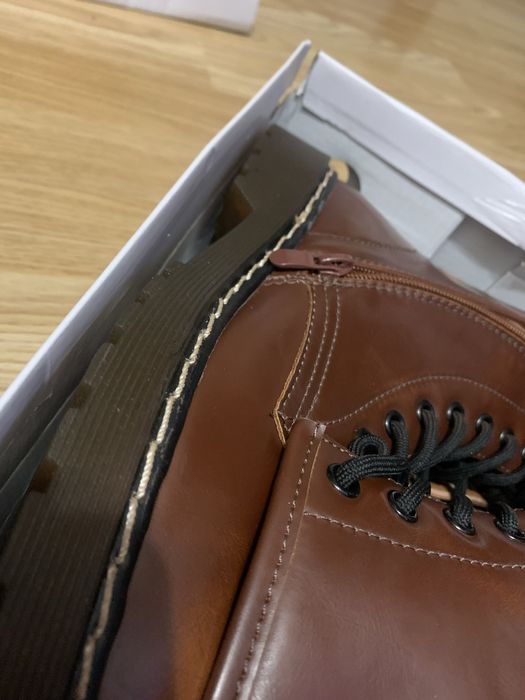 Коричневі шкіряні черевики Dr. Martens. НОВІ!