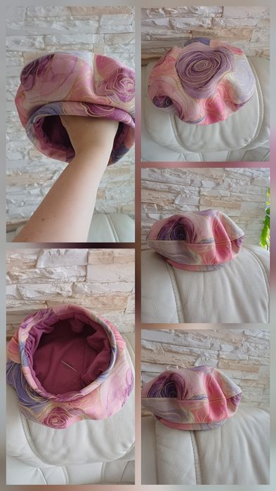 Nowy beret dwuwarstwowy 56 cm