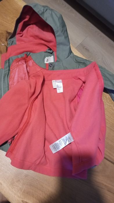 Kurtka 2w1 dla 3 latki Decathlon Quechua 90-98 super stan