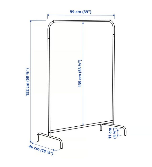 Suporte para cabides