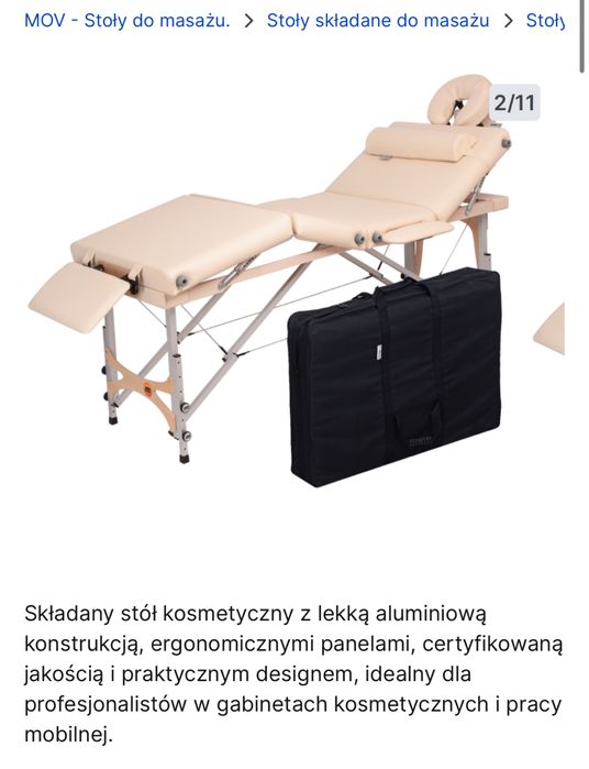 Stół mobliny do masażu