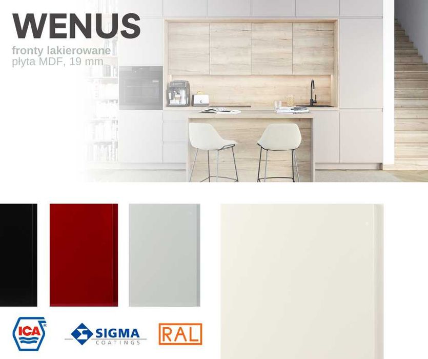 SK LAKIER Kuchnia WENUS meble szafki kuchenne mat TRANSPORT wycena