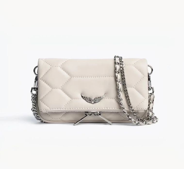 Сумка люкс-якості Zadig & Voltaire з трендовою стібкою та ланцюжком