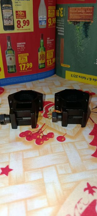 Monturas para miras telescópicas de 11mm e 22mm