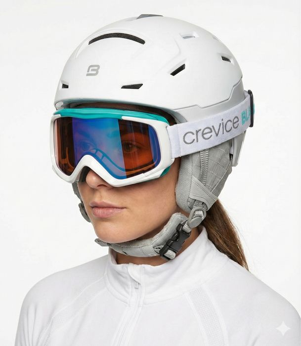 КОМПЛЕКТ! Лижний шолом + Лижна маска M/L (56-59 см) жіночий комплект