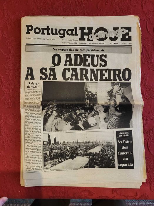 Jornais morte de Sá Carneiro (quatro)
