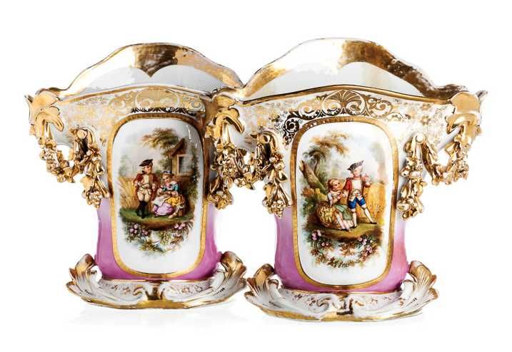 Grande Jarra "Vieux-Paris" em Porcelana