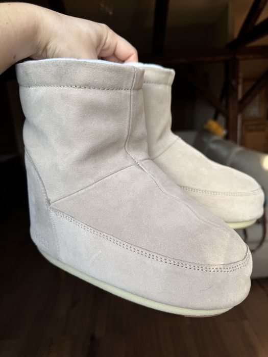 Moon Boot śniegowce icon low nolance suede sand