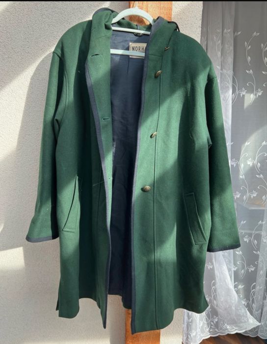 Welniany plaszcz plus size 46/48
