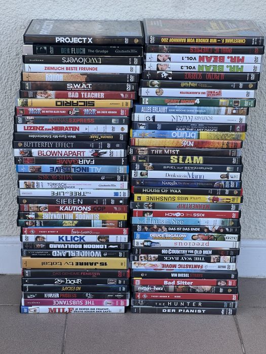 Conjunto de 68 filmes Dvds em alemao