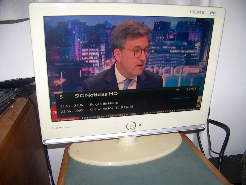 televisão CROWN 19" - hdmi/scart
