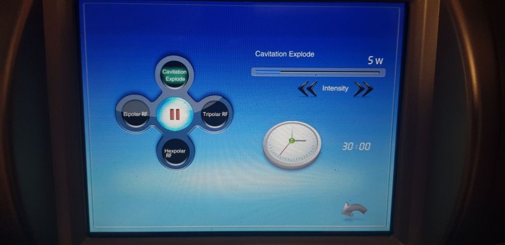 Máquina cavitação e radio frequência rosto e corpo hexapolar com led