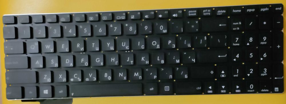 Клавиатура для ноутбука Asus N56; N76; N550; N750; подсветка