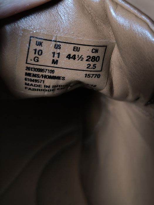 Clarks buty męskie eleganckie 44 1/2 brązowe półbuty skórzane soft