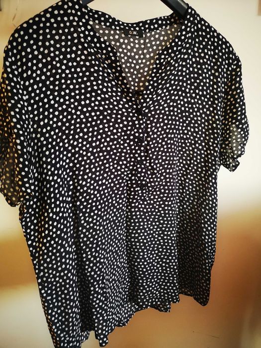 G.W. Gerry Weber koszula czarna w grochy r. 44