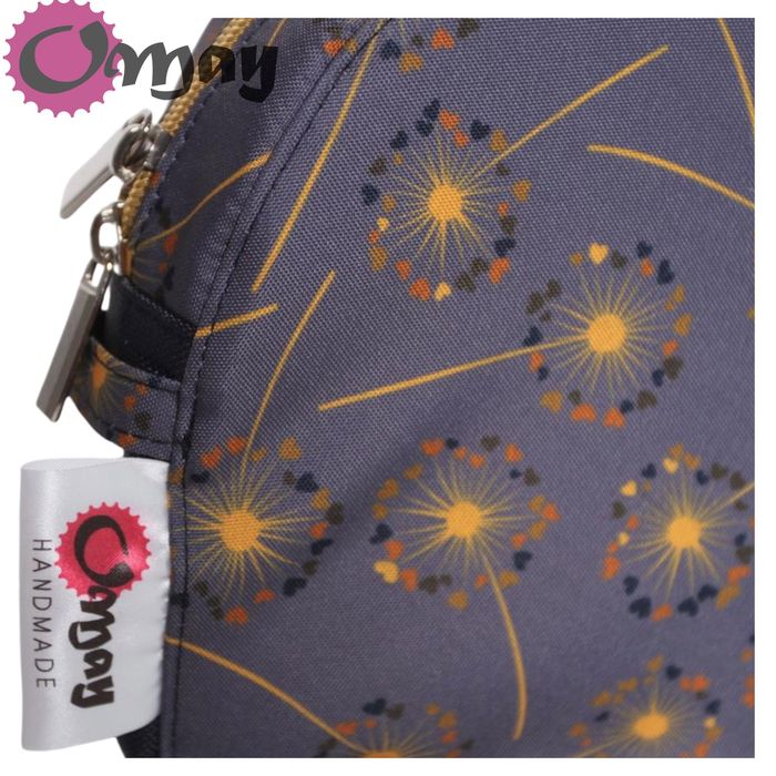 Grafitowy organizer do OBAG MOON LIGHT dmuchawce musztardowe OMAY