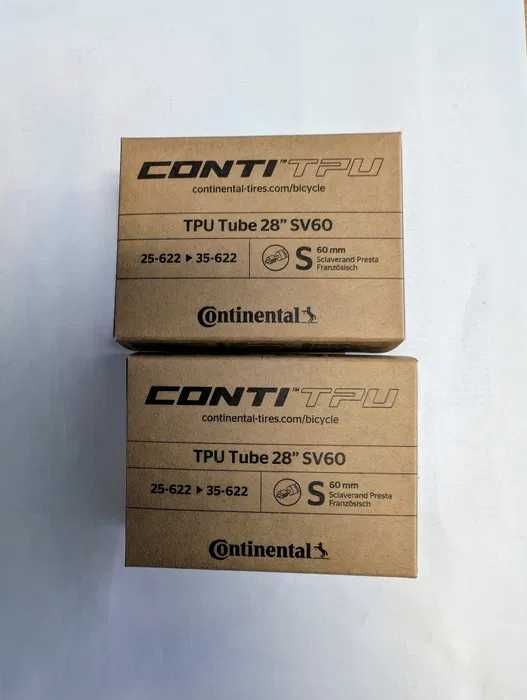 Continental ContiTPU dętki szosowe TPU Tube SV 60 mm 25-35 2szt. 35g