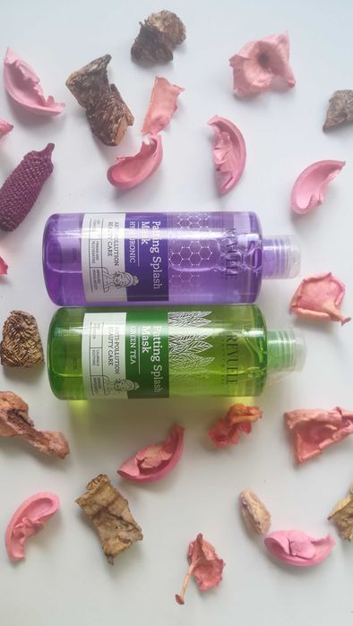 Máscara de rosto coreana | chá verde | ácido hialurónico | frutas NOVO