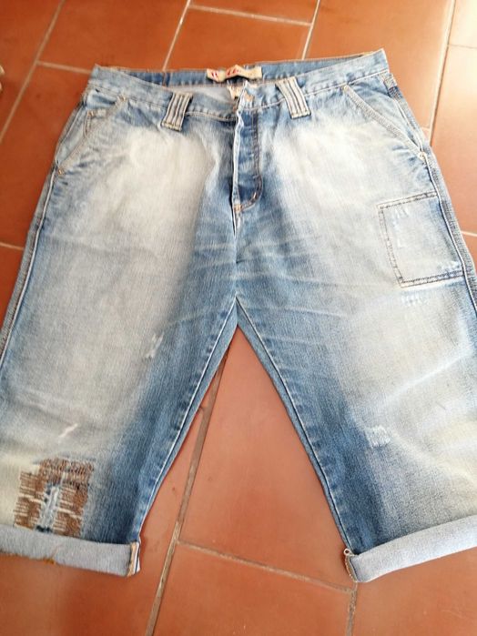 calções de ganga tam 42