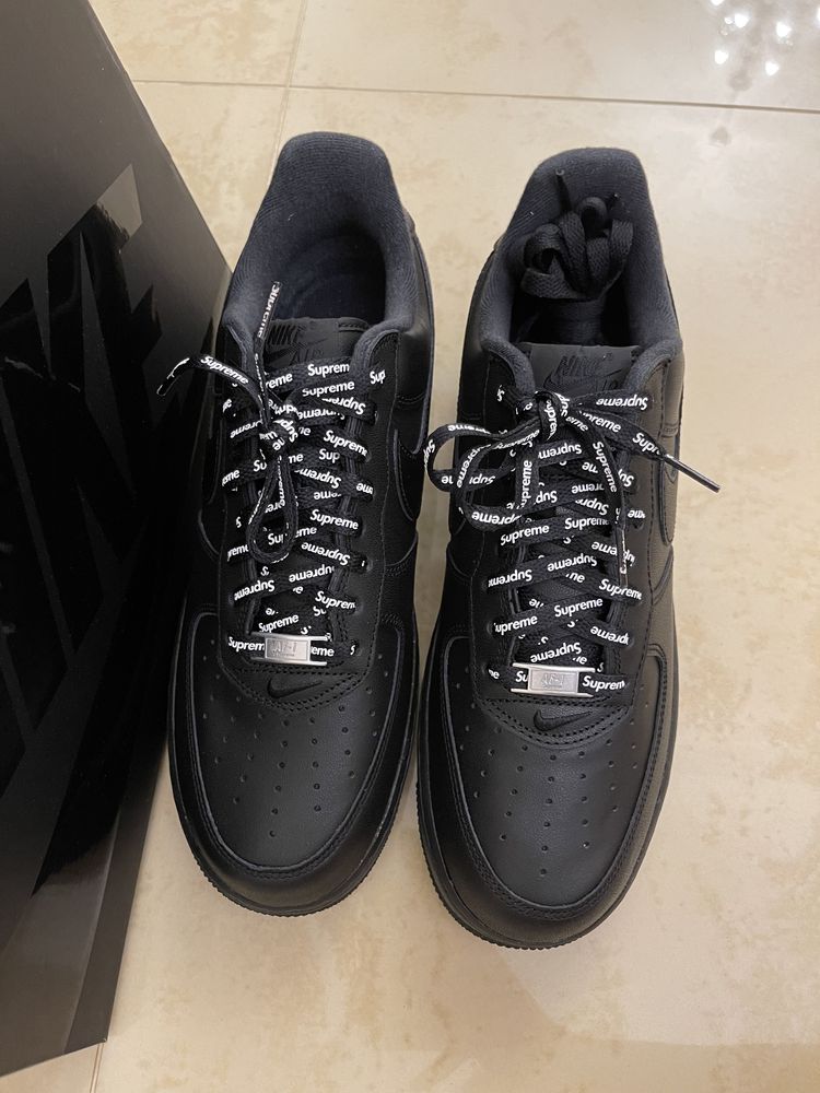 Supreme Nike Air Force 1 Low Box Logo Black 8 990 Olx