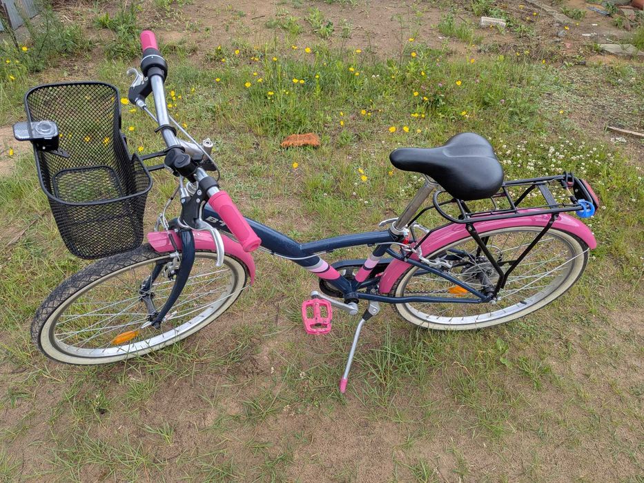 Rower dziewczęcy BTWIN original 500 24 cale