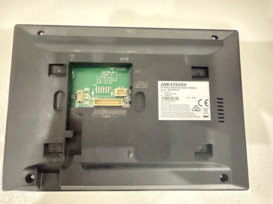hikvision stacja wewnętrzna ip ds-kh6220-le1 mon 7-calowa bezdotykowa