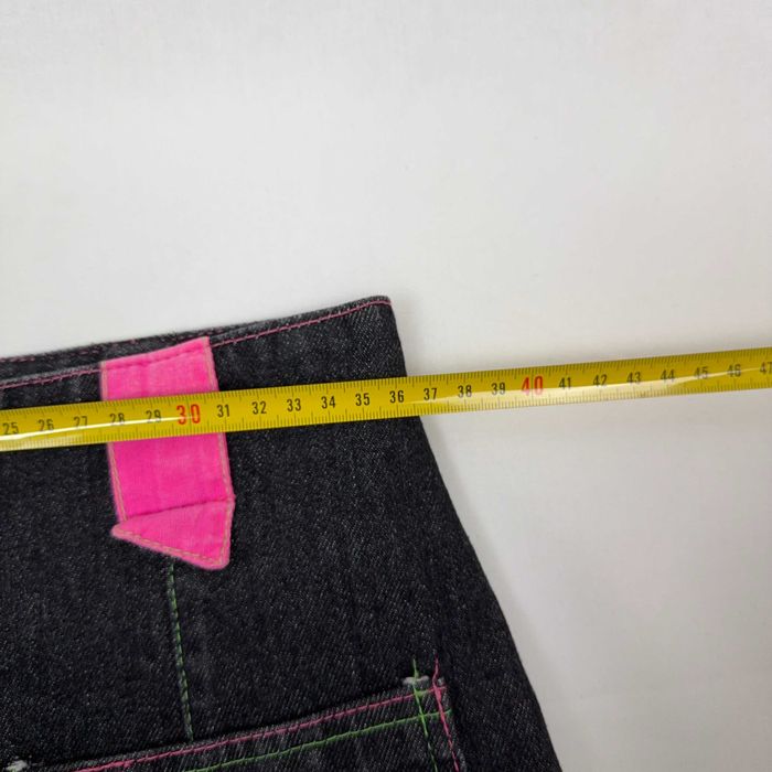 Mini Saia Denim Preto Saik S Vintage Anos 90