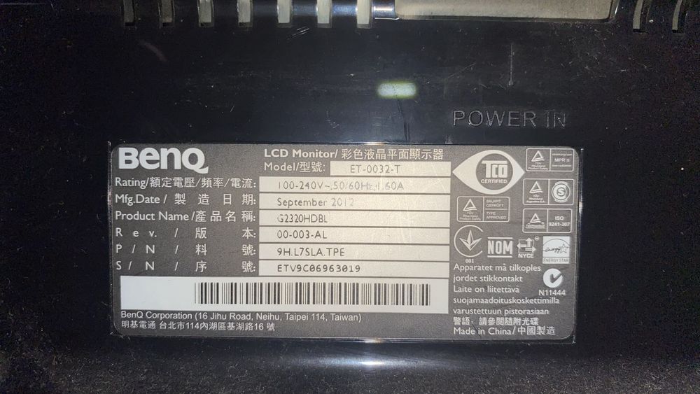 Monitor Benq G2320HDBL