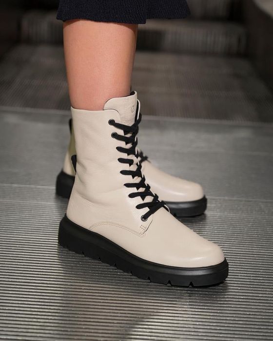 Ботинки черевики ECCO 42 кожа зима goretex