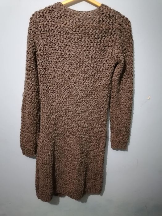 Sweter wełniany długi damski rozmiar xs-s