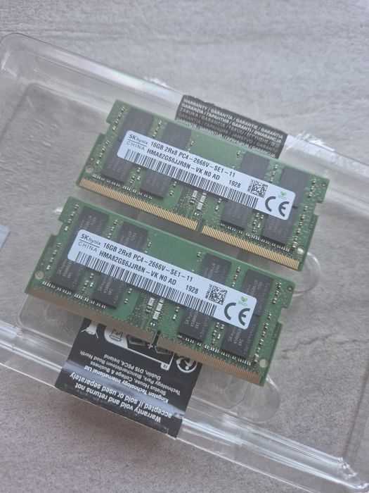 Pamięć Ram ddr4 32gb 2666mhz 2x16gb do laptopa