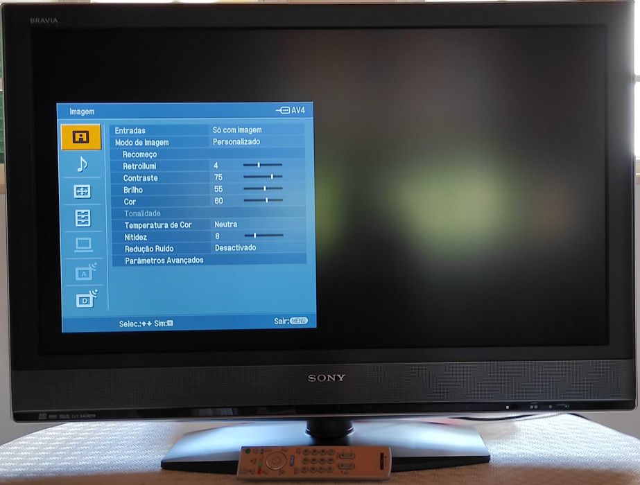 TV, Televisão Sony LCD de 40 polegadas KDL-40W2000