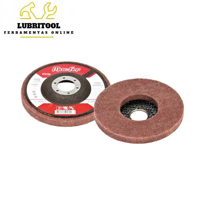 Kit 10x Discos Fibras Nylon para Polir 115/125mm 0147.165 | NOVOS