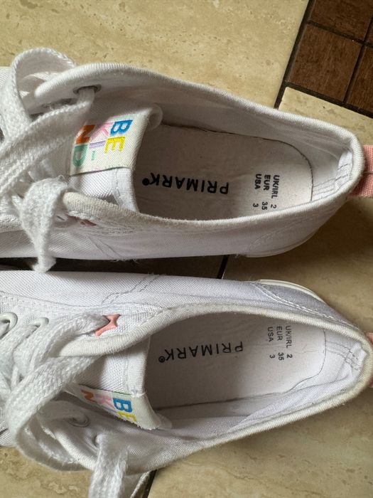 Trampki białe rozmiar 35