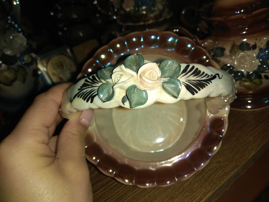 Чайный сервиз на 6 персон, чашки, заварник, конфетница