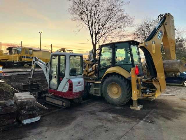 Wynajem koparki z operatorem , prace ziemne , usługi koparką , koparka