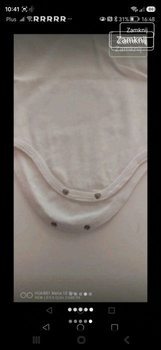 Bawełniane body dla niemowlaka
