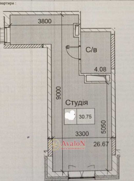 1-кімнатна квартира за адресою вул. Трамвайна (площа 31 м²) - Atlanta.ua - фото 7