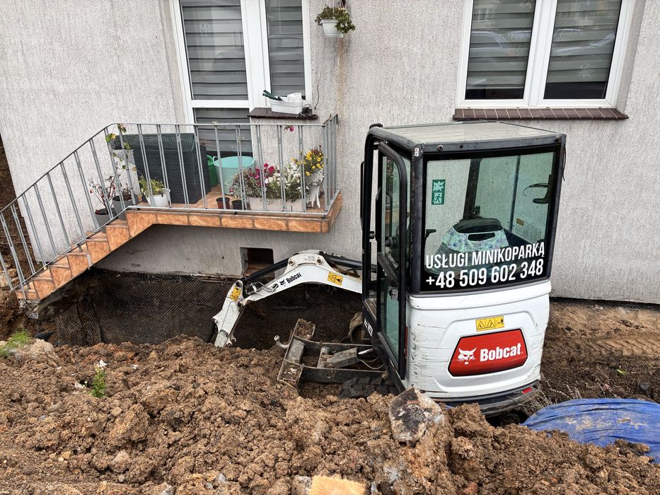 Usługi minikoparką prace ziemne