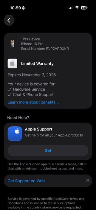 iPhone 16 Pro 256 na gwarancji