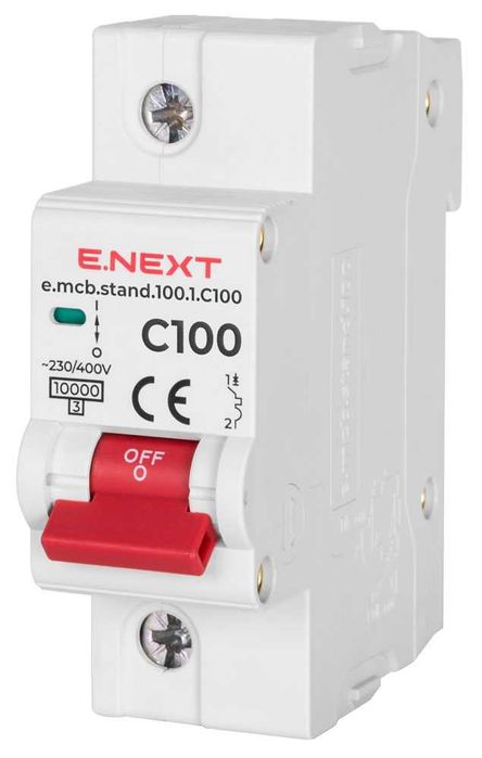 Wyłącznik nadprądowy STAND C100 1p 100A10kA