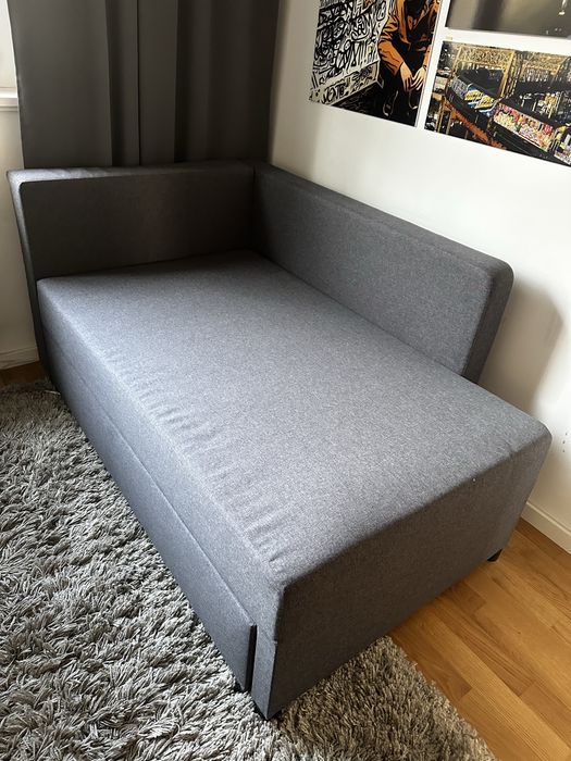 IKEA BYGGET sofa rozkładana łóżko kanapa szara