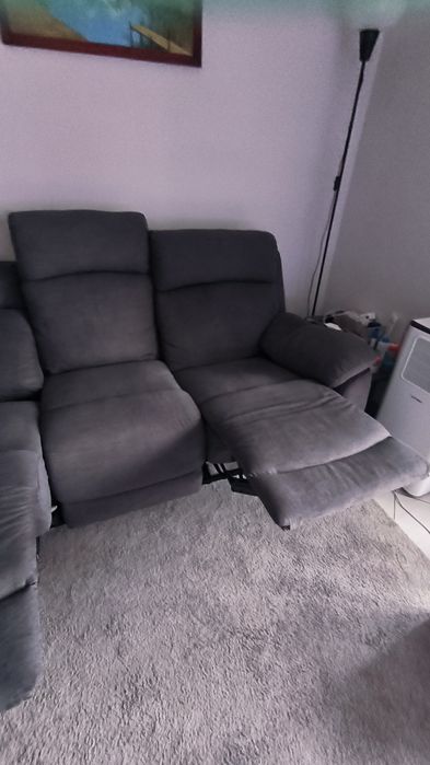 Sofá rebatível 3 lugares