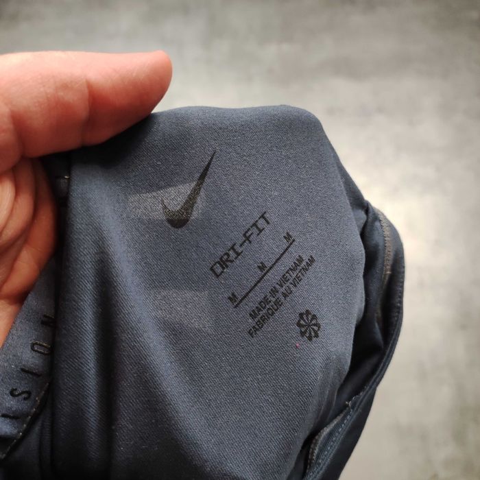 MĘSKA Elegancka PREMIUM Granatowa Koszulka Sport Dri-Fit Nike Running