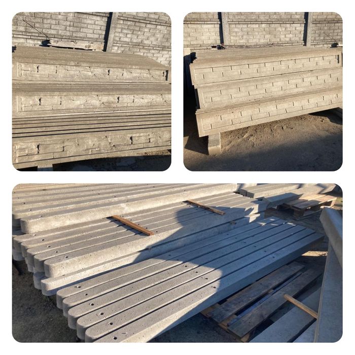 Ogrodzenia betonowe, płyty, słupki, podmurówki