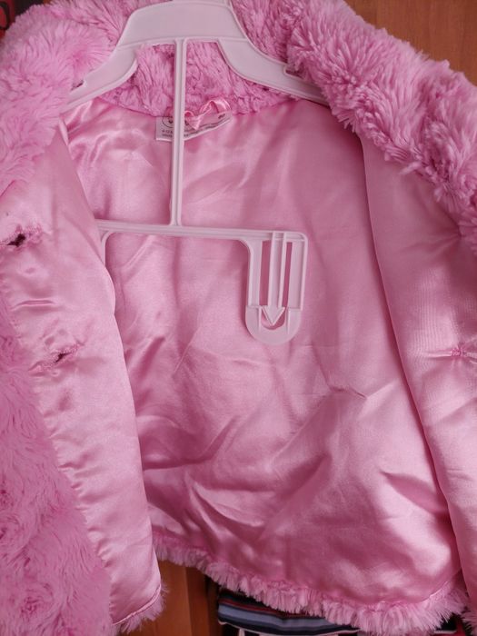 Płaszczyk futerko na wiosnę rozm 80