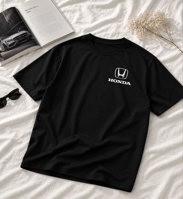 Męska Czarna Koszulka M Honda Logo | Rozmiary S-XL